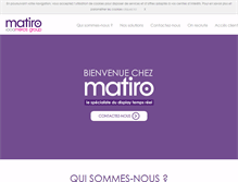Tablet Screenshot of matiro.com